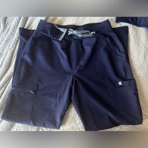 Figs Navy Yola High Waisted 2.0 - Skinny Scrub Pants